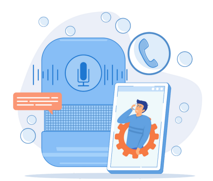 gravação de ura homem fazendo ligação e sendo atendimento automaticamente por ela